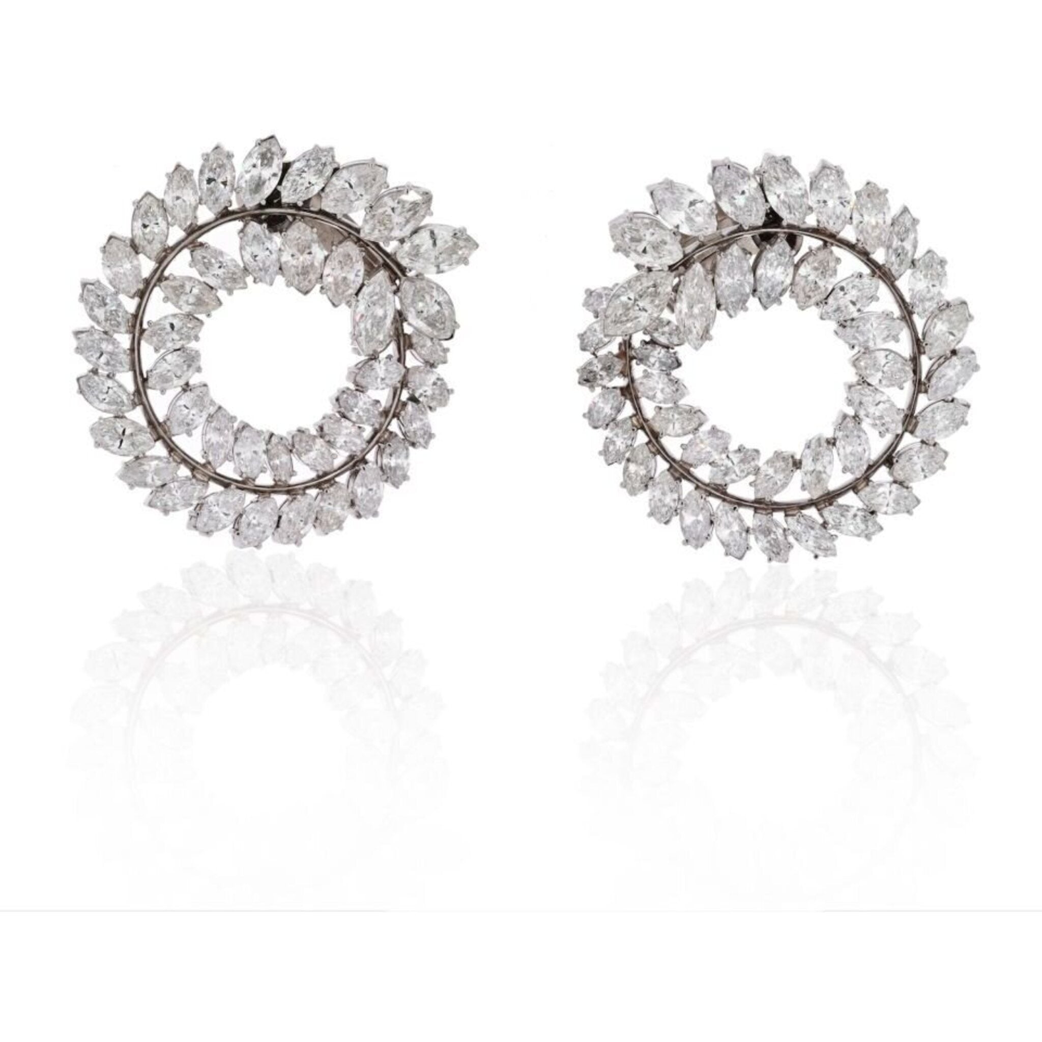 BAYCO Platinum diamond and sapphire earrings | NET-A-PORTER
